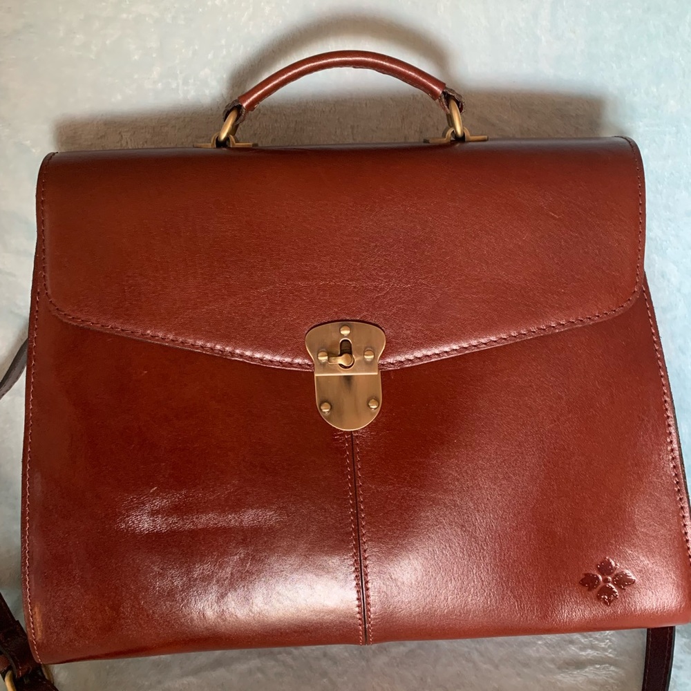 Patricia Nash Brailes Leather Satchel Bag NWOT